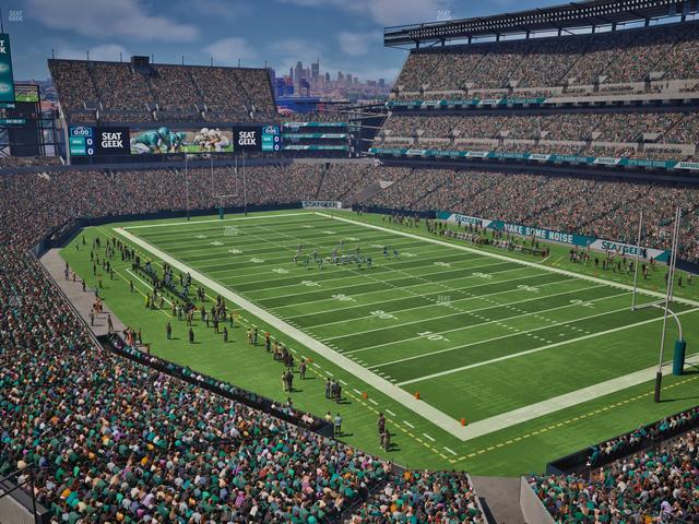 Official view from Section M 7 at Lincoln Financial Field