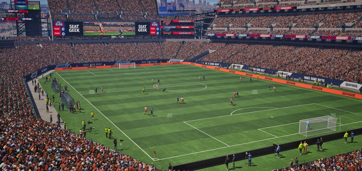 Lincoln Financial Field - Section Southwest Terrace Seat View