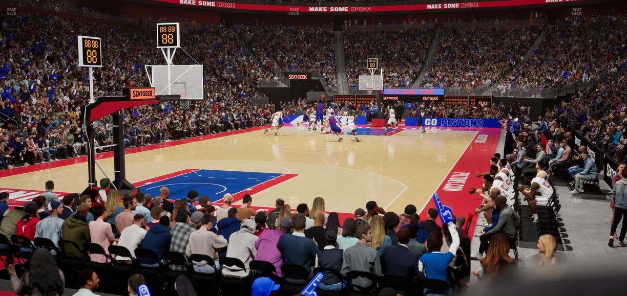 Little Caesars Arena - Section 101 Seat View