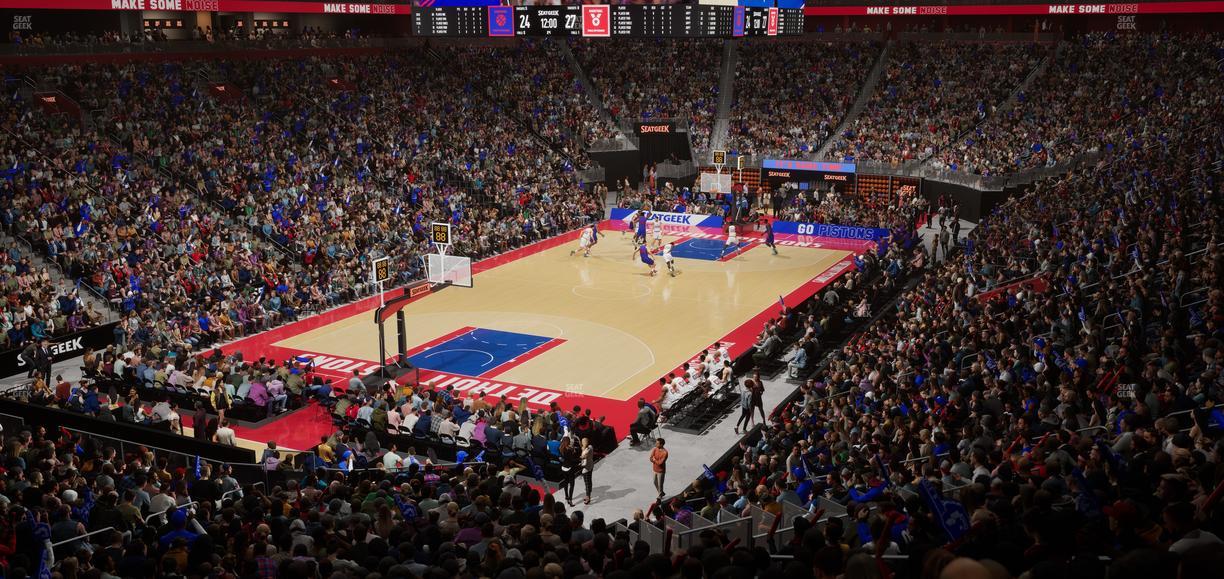 Little Caesars Arena - Section 101 Seat View