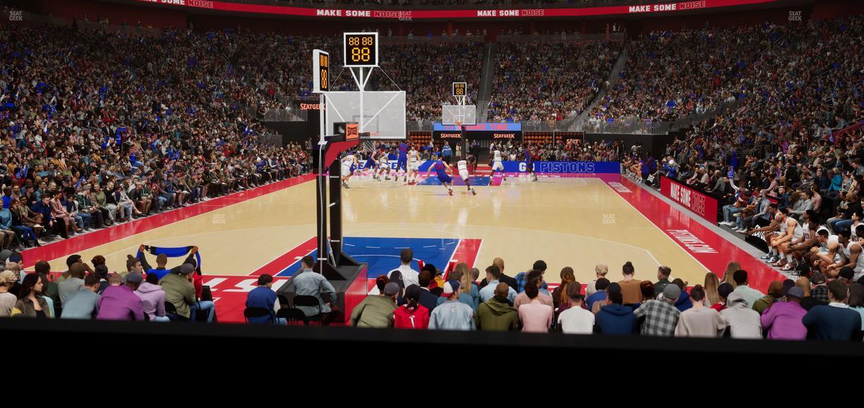 Little Caesars Arena - Section 102 Seat View