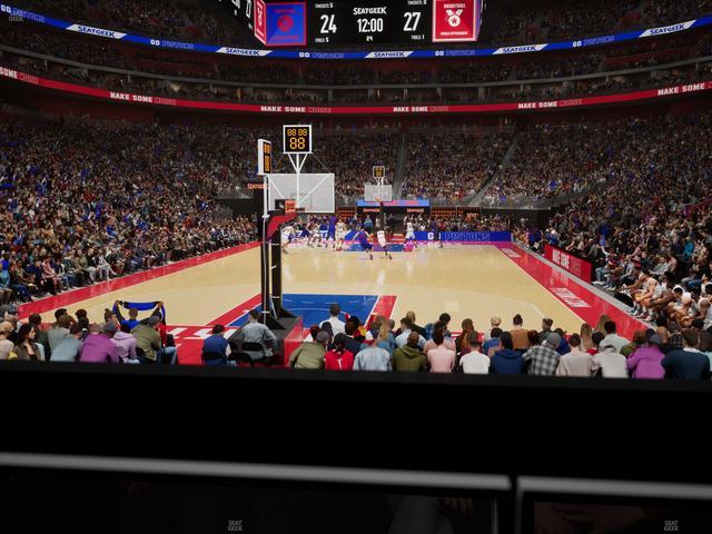 Little Caesars Arena - Section 102 Seat View