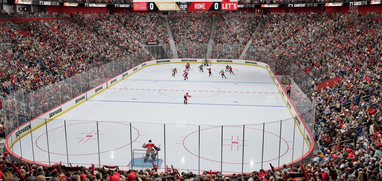 Little Caesars Arena - Section 102 Seat View