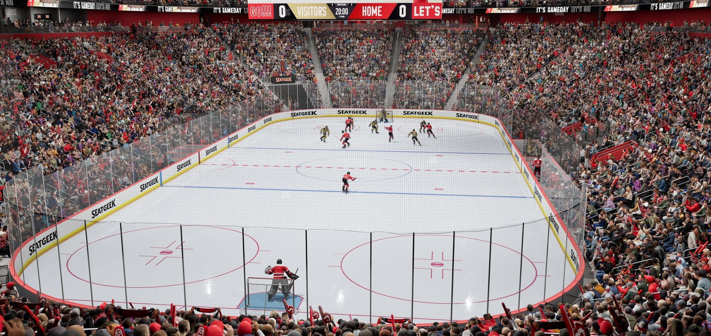 Little Caesars Arena - Section 102 Seat View