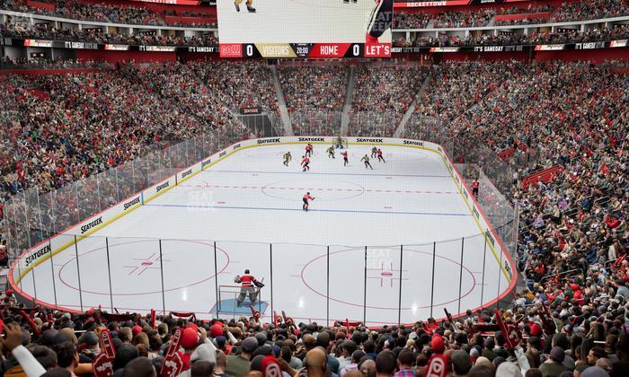 Little Caesars Arena - Section 102 Seat View