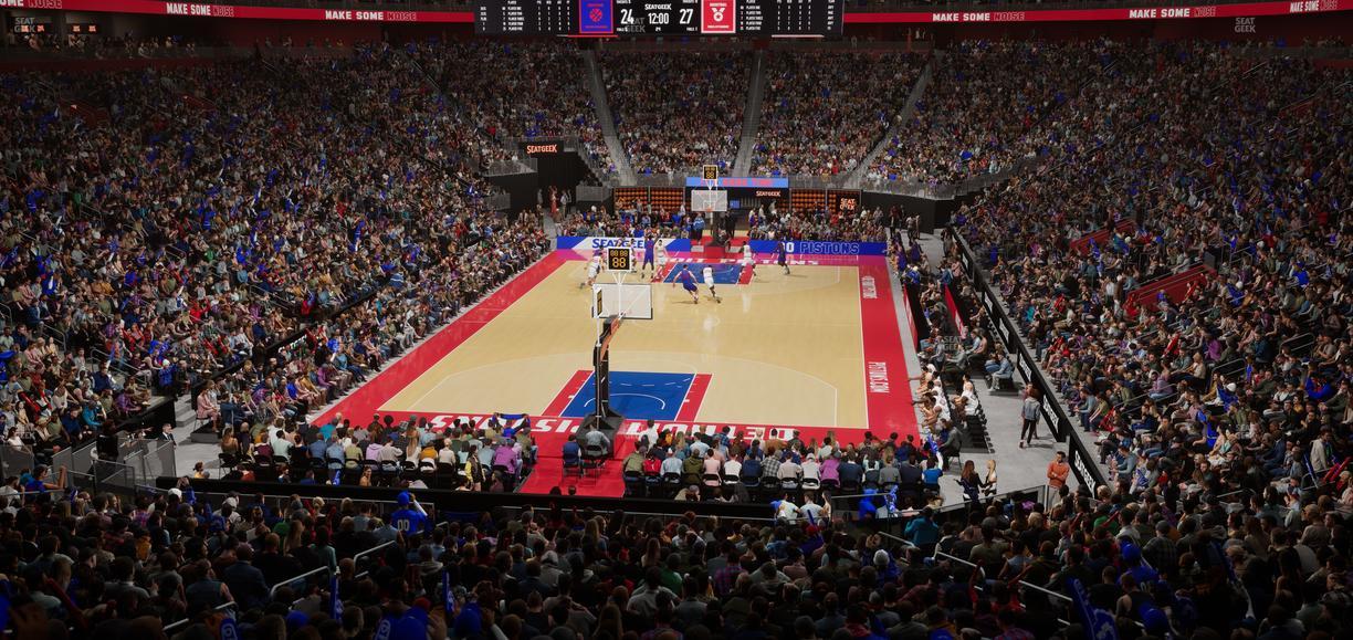 Little Caesars Arena - Section 102 Seat View