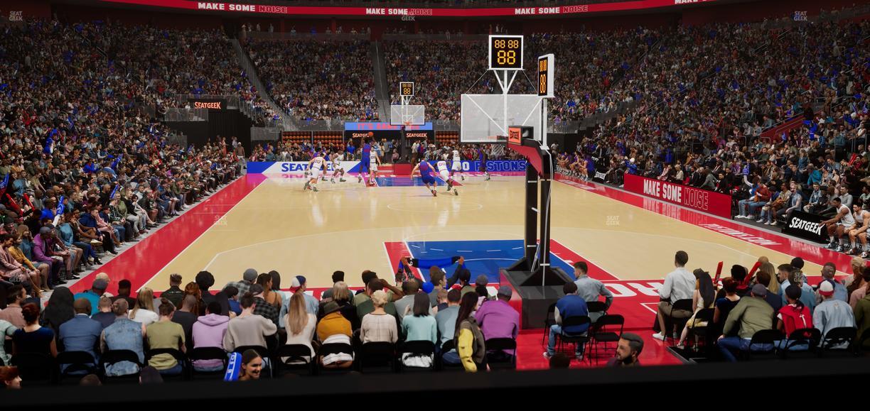 Little Caesars Arena - Section 103 Seat View