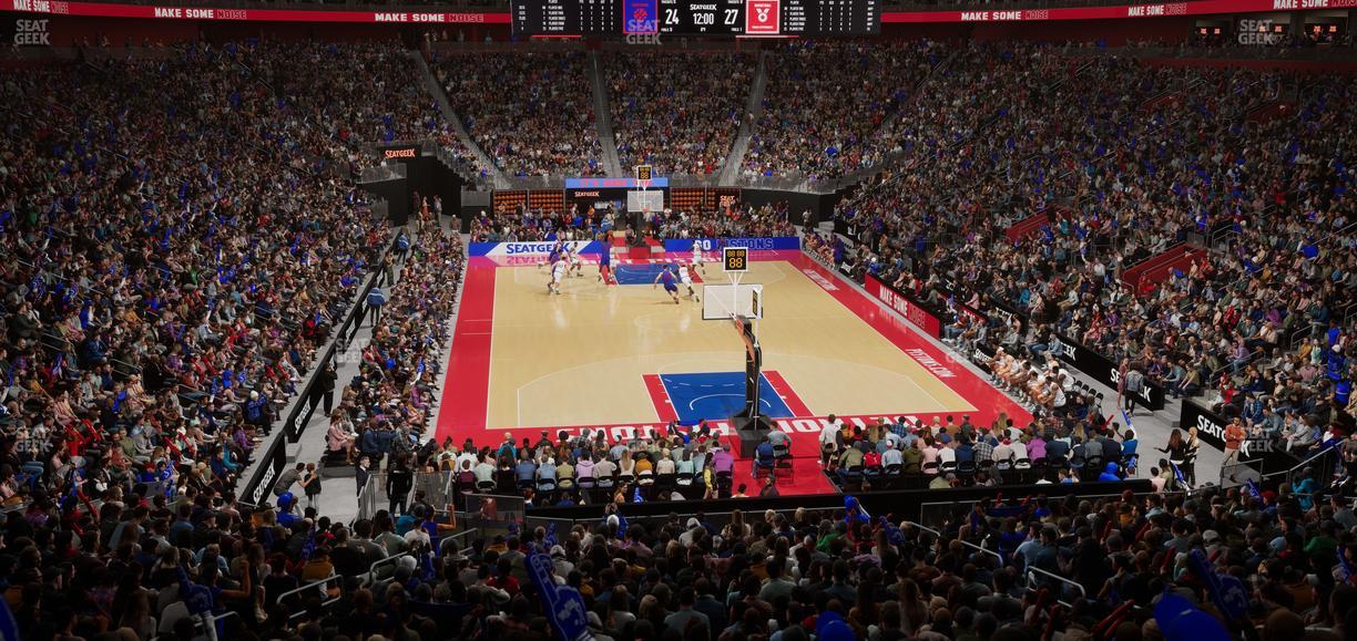 Little Caesars Arena - Section 103 Seat View