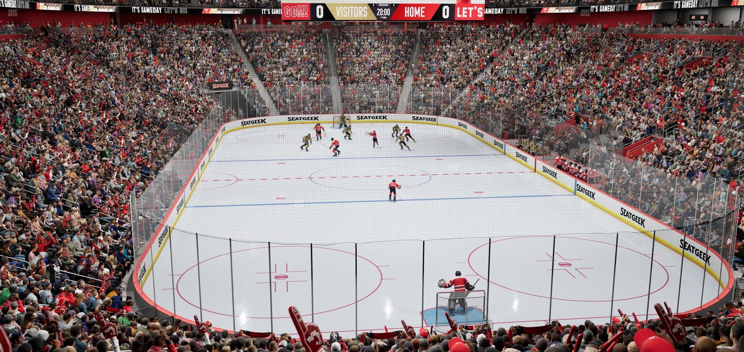 Little Caesars Arena - Section 103 Seat View