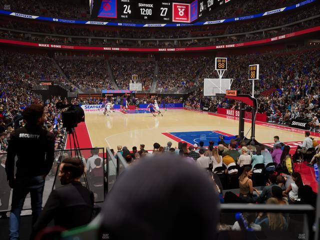 Little Caesars Arena - Section 104 Seat View