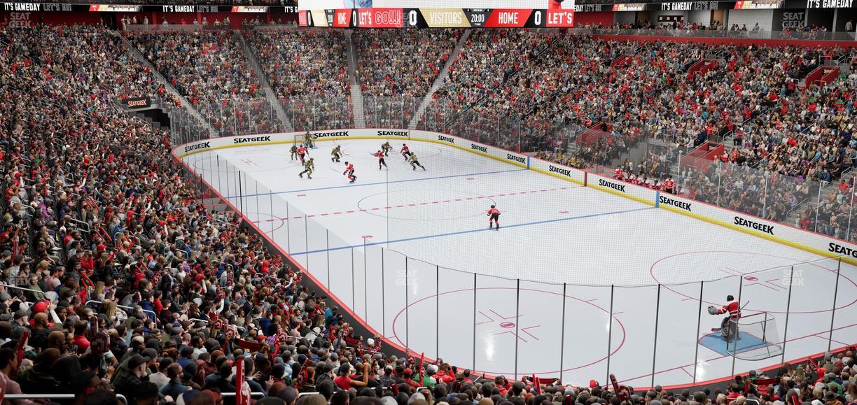 Little Caesars Arena - Section 104 Seat View