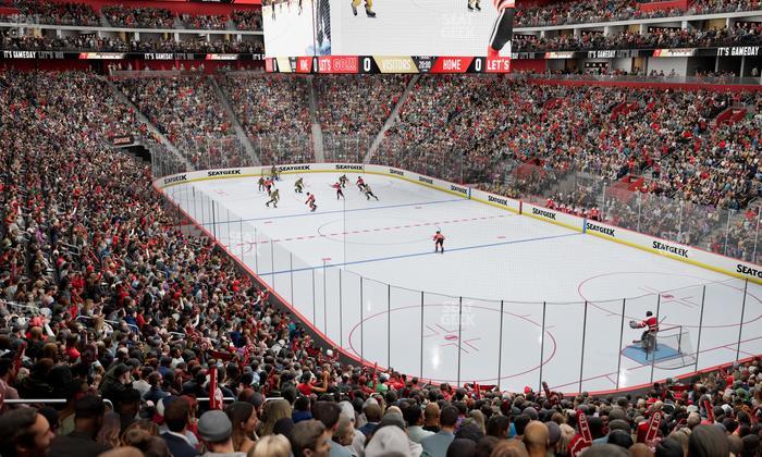 Little Caesars Arena - Section 104 Seat View