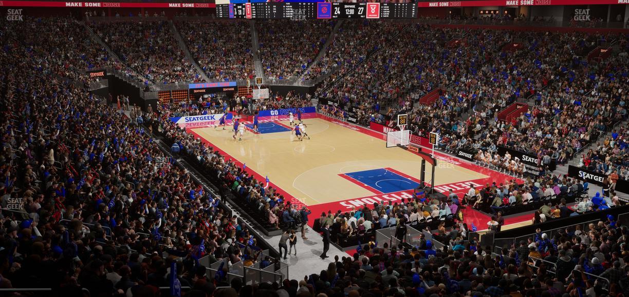 Little Caesars Arena - Section 104 Seat View