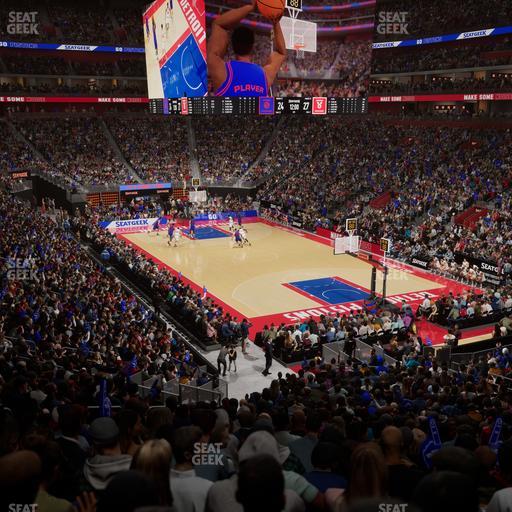 Little Caesars Arena - Section 104 Seat View