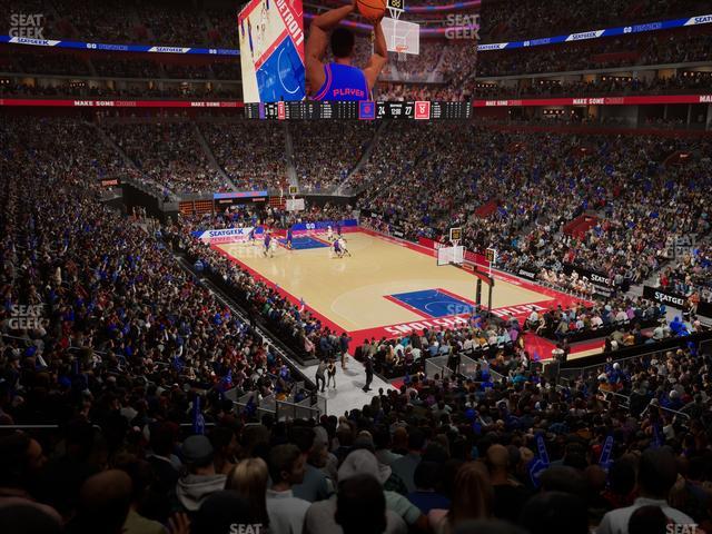 Little Caesars Arena - Section 104 Seat View