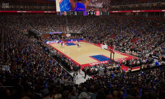 Little Caesars Arena - Section 104 Seat View