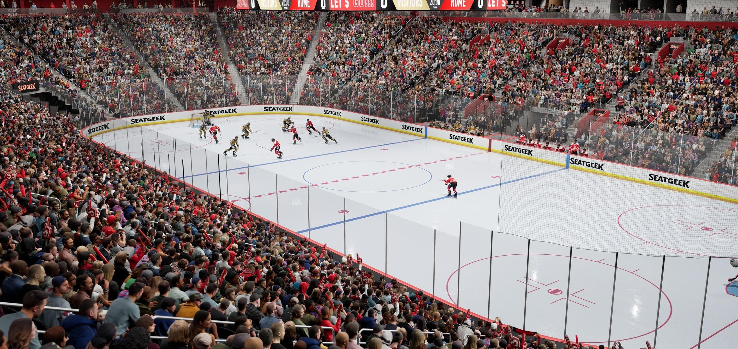 Little Caesars Arena - Section 105 Seat View