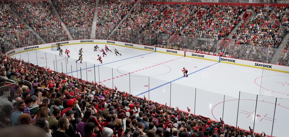 Little Caesars Arena - Section 106 Seat View