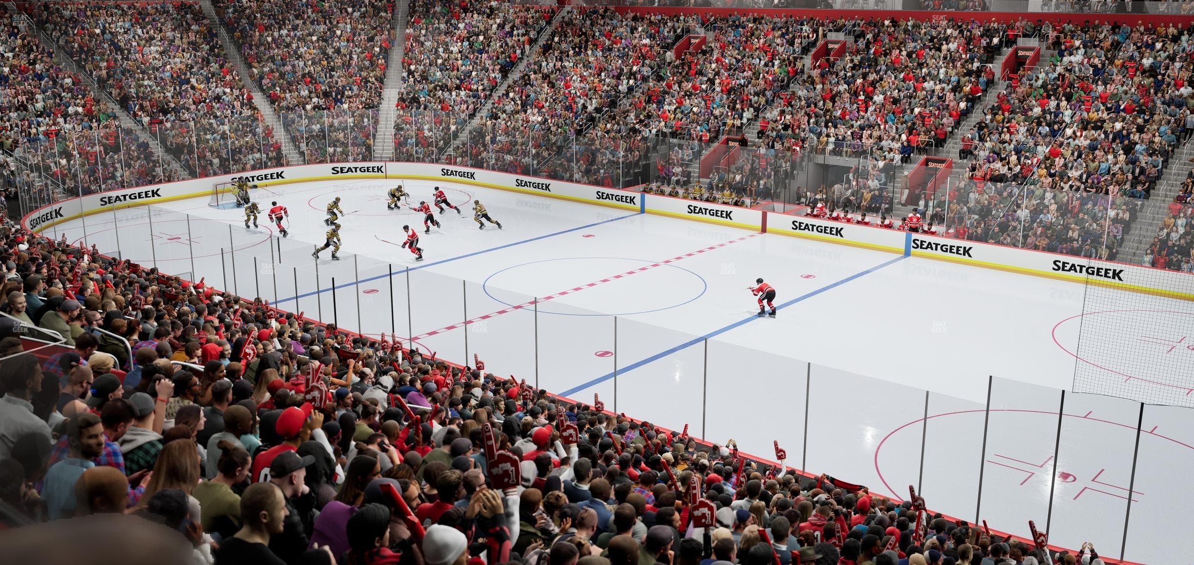 Little Caesars Arena - Section 106 Seat View
