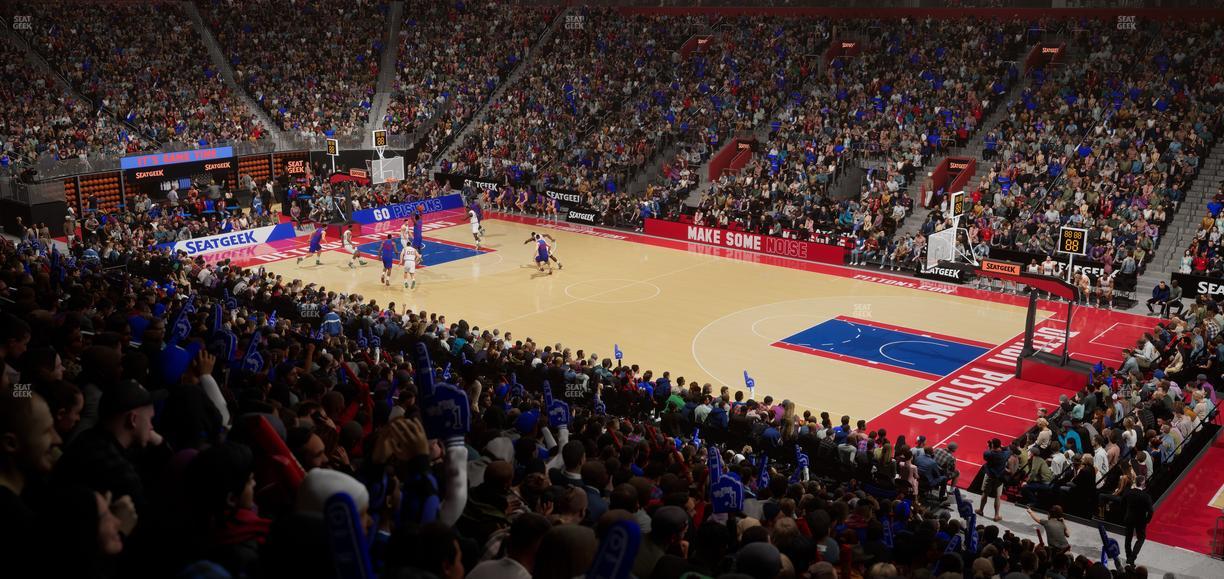 Little Caesars Arena - Section 106 Seat View