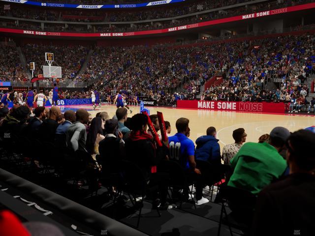 Little Caesars Arena - Section 107 Seat View