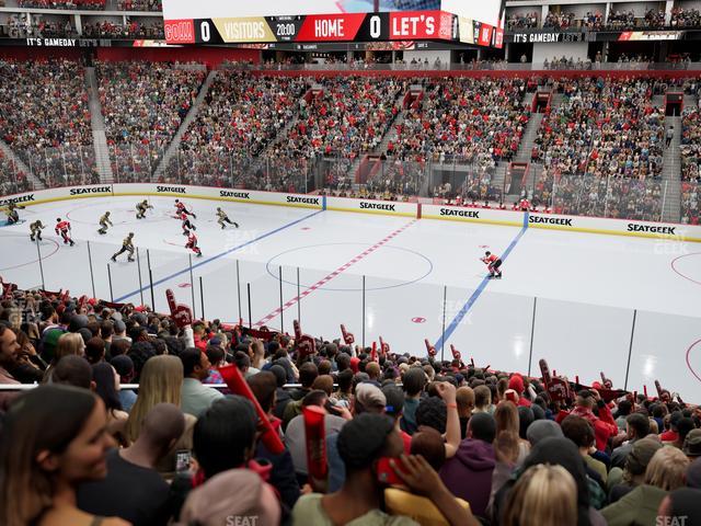 Little Caesars Arena - Section 107 Seat View