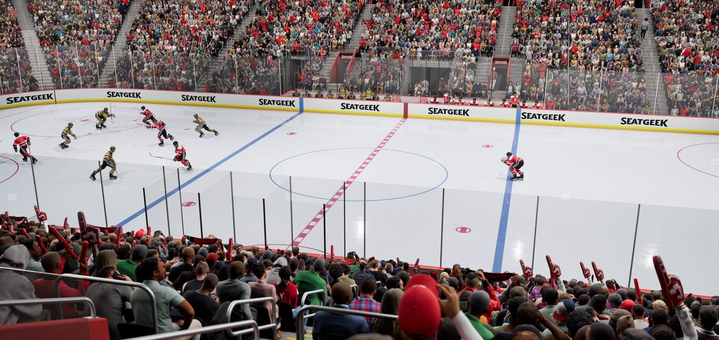 Little Caesars Arena - Section 108 Seat View
