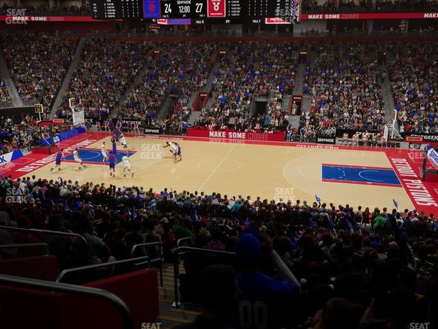 Little Caesars Arena - Section 108 Seat View Little Caesars Arena - Section 108 Seat View