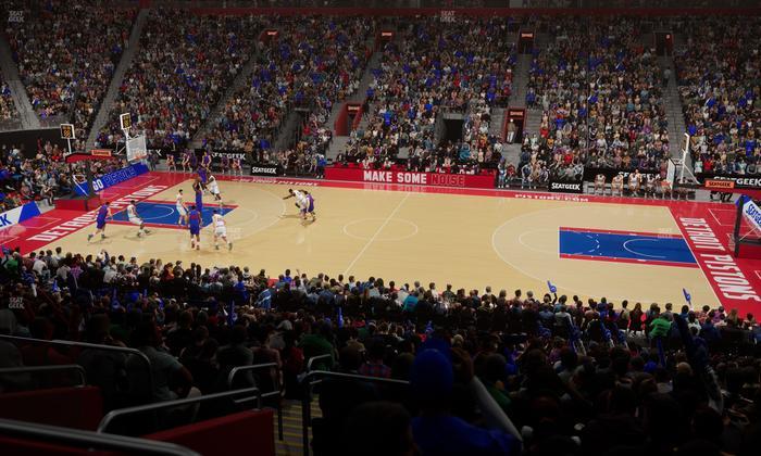 Little Caesars Arena - Section 108 Seat View