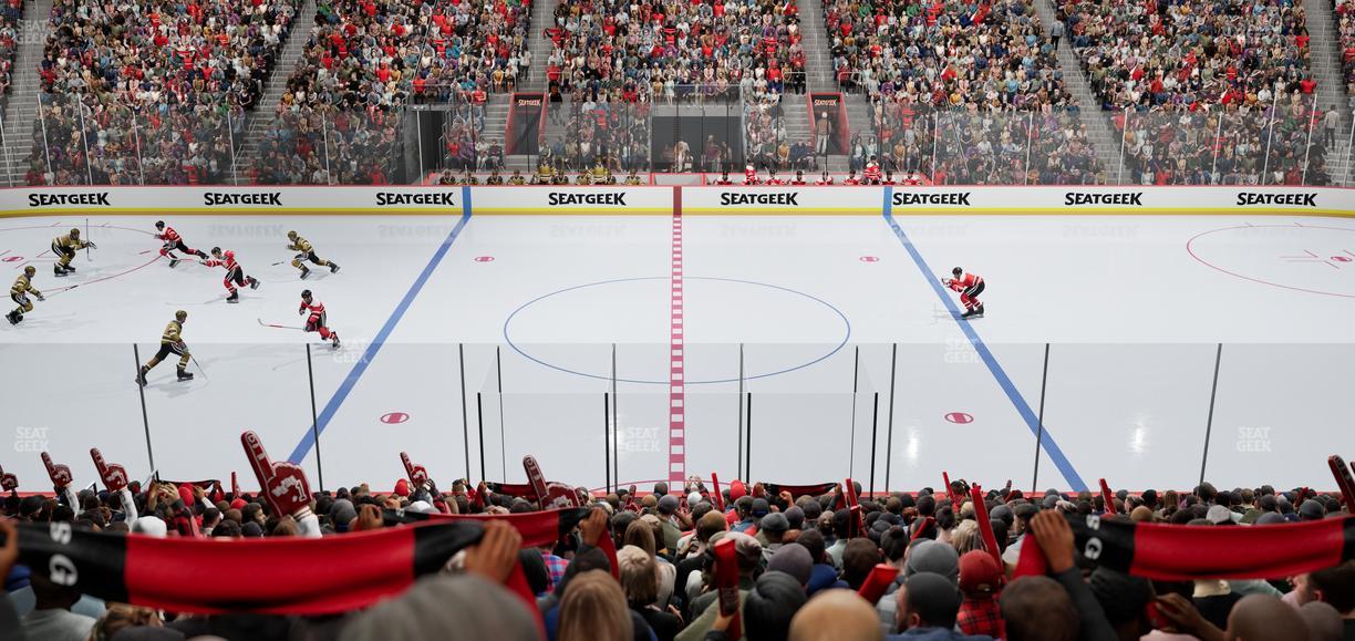 Little Caesars Arena - Section 109 Seat View