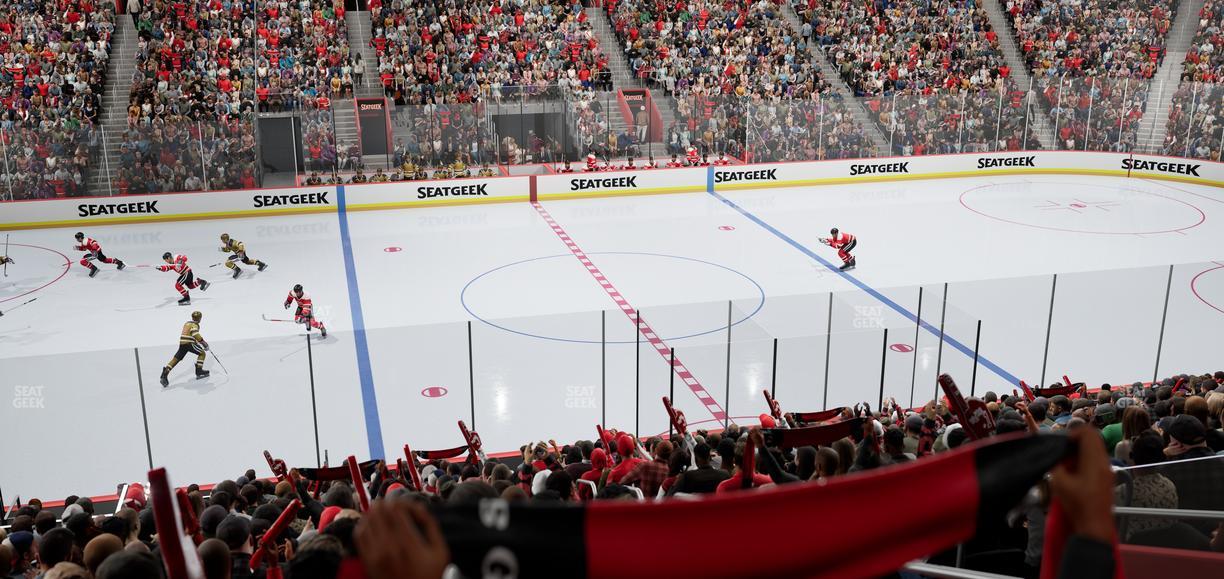 Little Caesars Arena - Section 110 Seat View