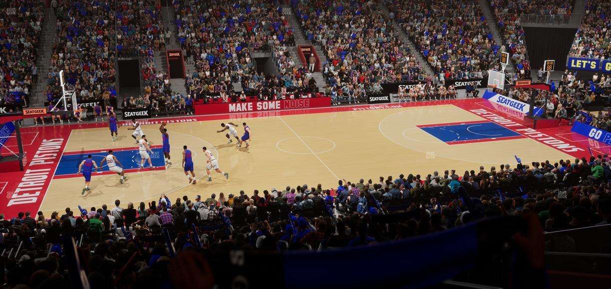 Little Caesars Arena - Section 110 Seat View