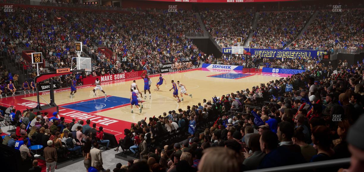 Little Caesars Arena - Section 113 A Seat View