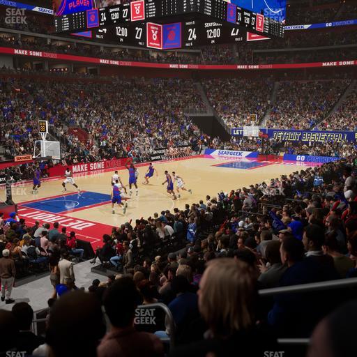 Little Caesars Arena - Section 113 A Seat View