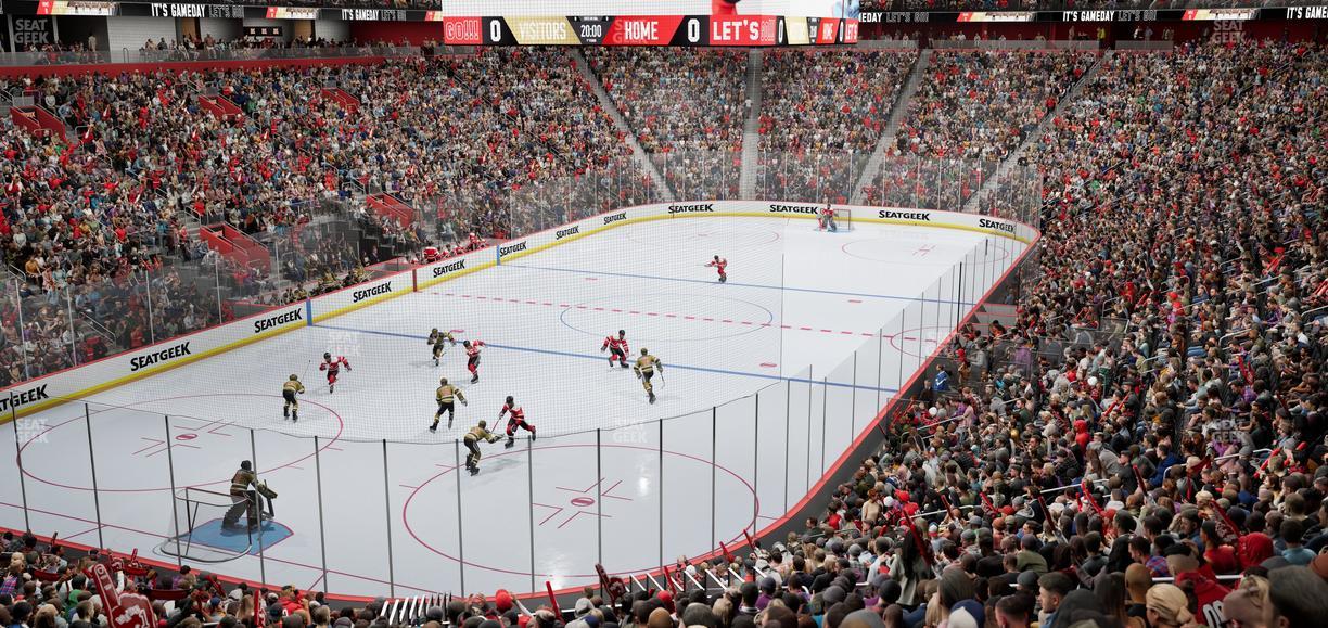 Little Caesars Arena - Section 114 Seat View