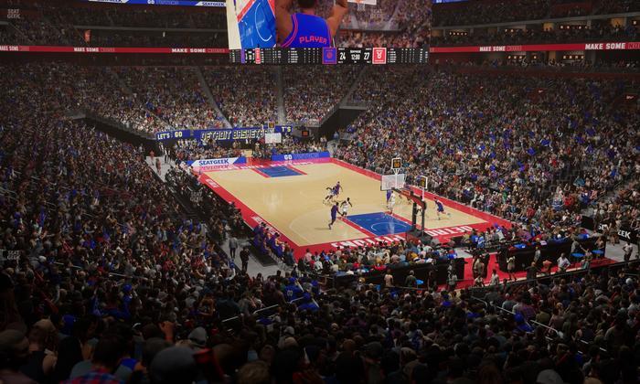 Little Caesars Arena - Section 117 Seat View