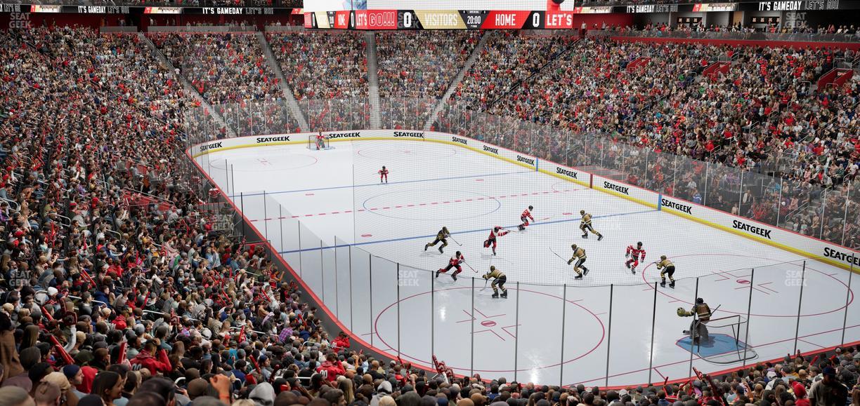 Little Caesars Arena - Section 117 Seat View