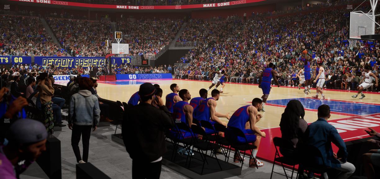 Little Caesars Arena - Section 119 Seat View