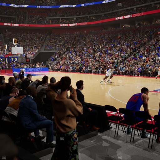 Little Caesars Arena - Section 120 Seat View