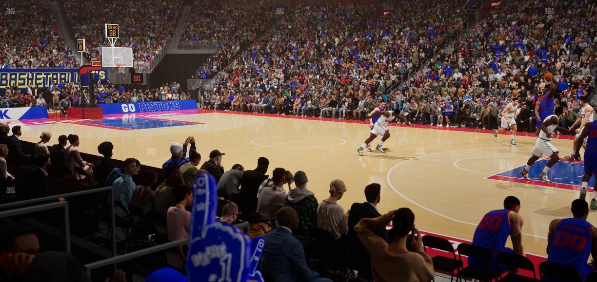 Little Caesars Arena - Section 120 Seat View