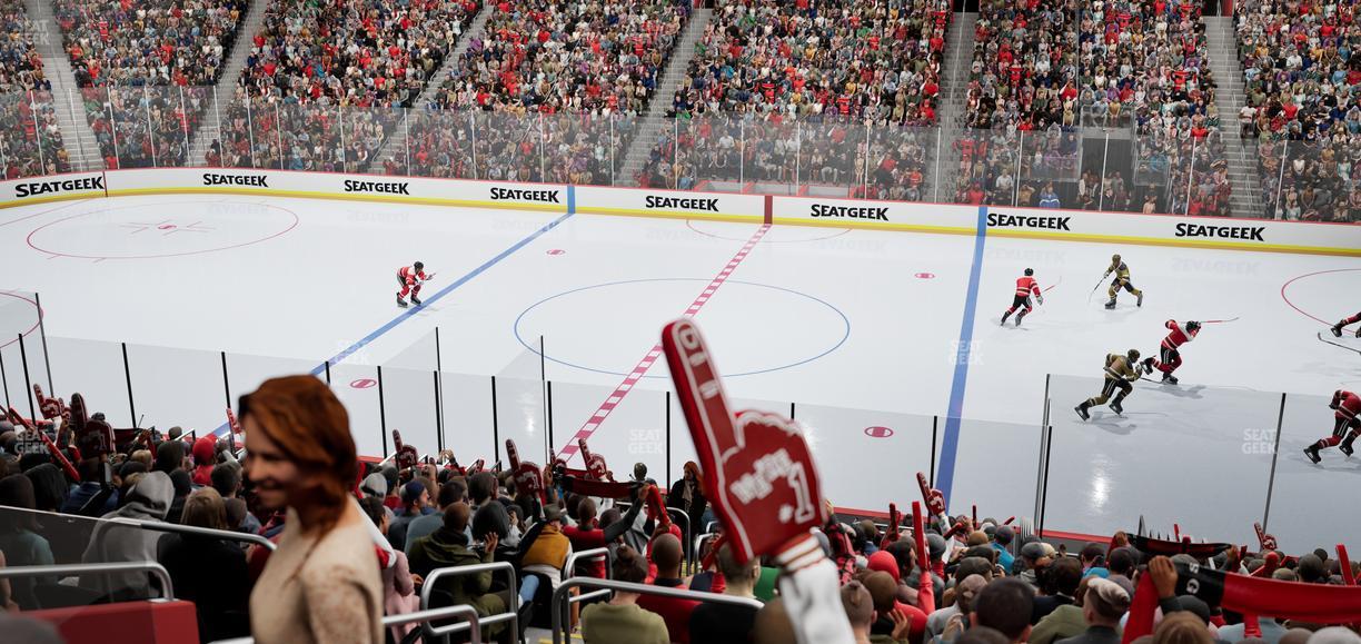 Little Caesars Arena - Section 121 Seat View