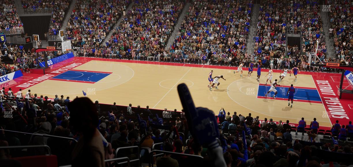 Little Caesars Arena - Section 121 Seat View