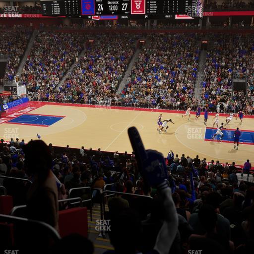 Little Caesars Arena - Section 121 Seat View