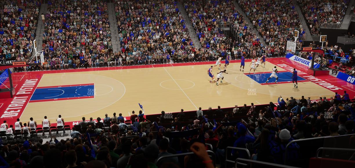 Little Caesars Arena - Section 123 Seat View