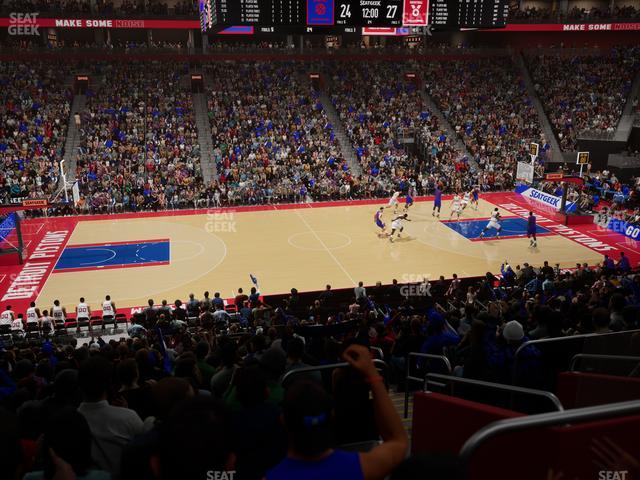 Little Caesars Arena - Section 123 Seat View