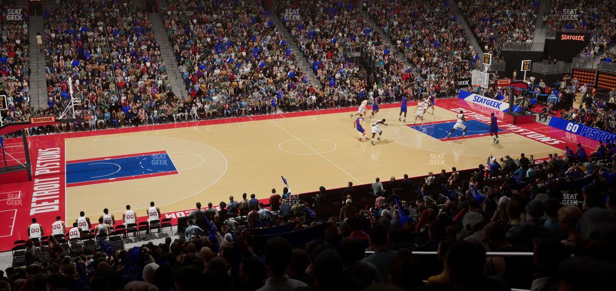 Little Caesars Arena - Section 124 Seat View