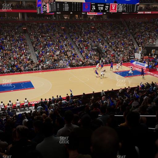 Little Caesars Arena - Section 124 Seat View