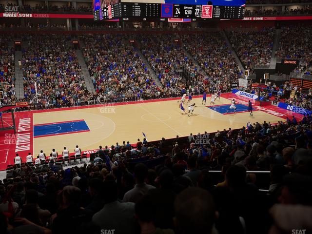 Little Caesars Arena - Section 124 Seat View