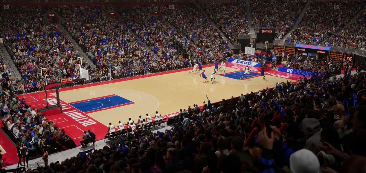 Little Caesars Arena - Section 125 Seat View