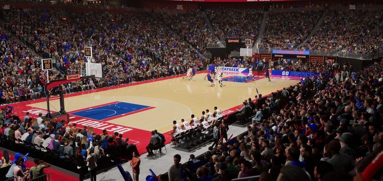 Little Caesars Arena - Section 126 Seat View